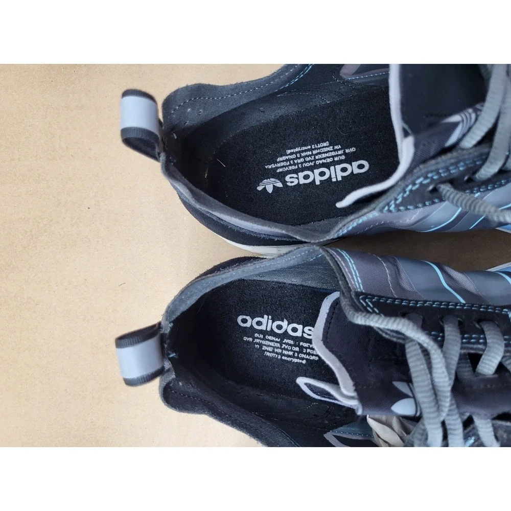 Adidas SL 7200 Core Black Baby Blue Grey White Size 12 FV4421